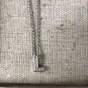 Nadri "L" initial necklace